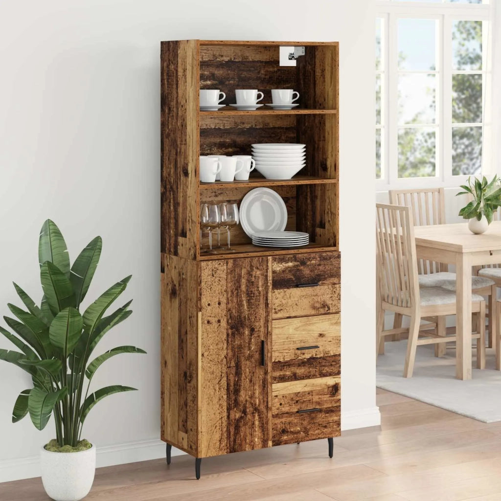 Credenza con cassetto 2 pcs Legno vecchio Legno multistrato 3415816