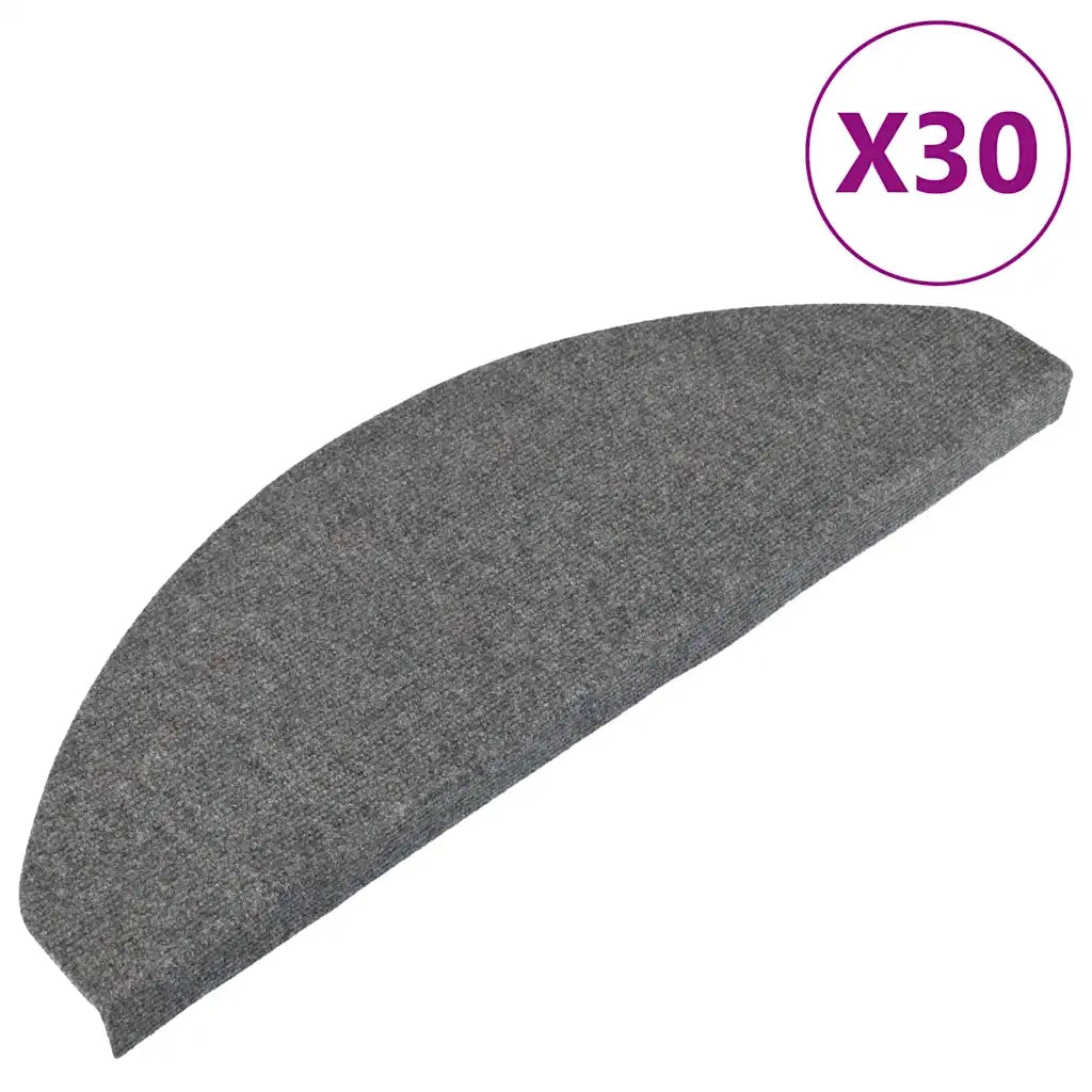 Tappetini Autoadesivi per Scale 30 pz Grigi 65x22,5x3,5 cm 3365912