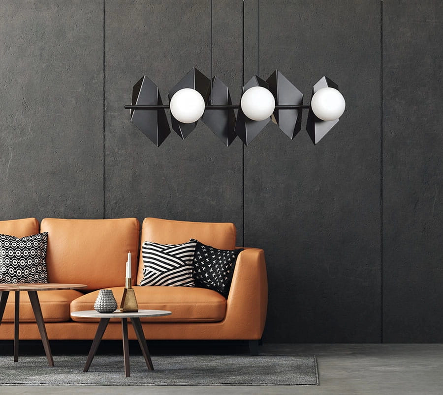 Lampadario Emibig Drifton 6 Nero 6xE14 regolabile max100cm