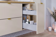 Set mobili bagno 100 cm con piano e mobile cargo Dalia Cashmere 100 cm