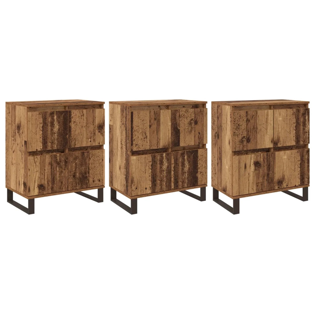 Credenza 3 pcs Legno vecchio 60 x 35 x 70 cm 3394575