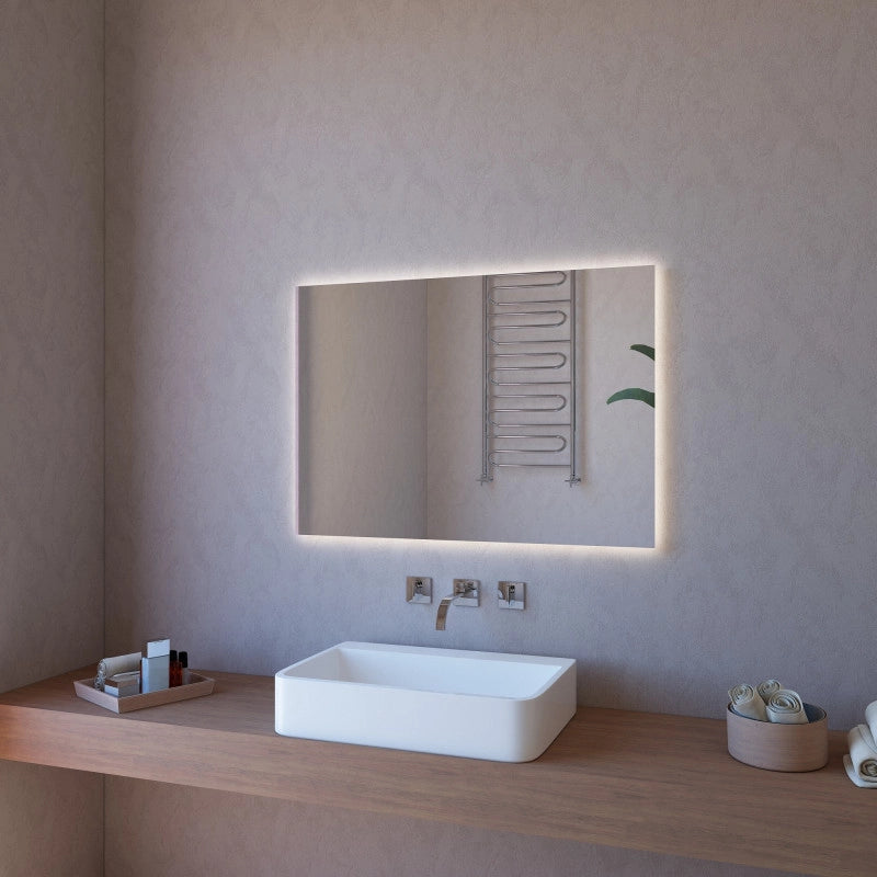 Specchio da Parete con Illuminazione a LED 80X60 cm spessore 4 mm