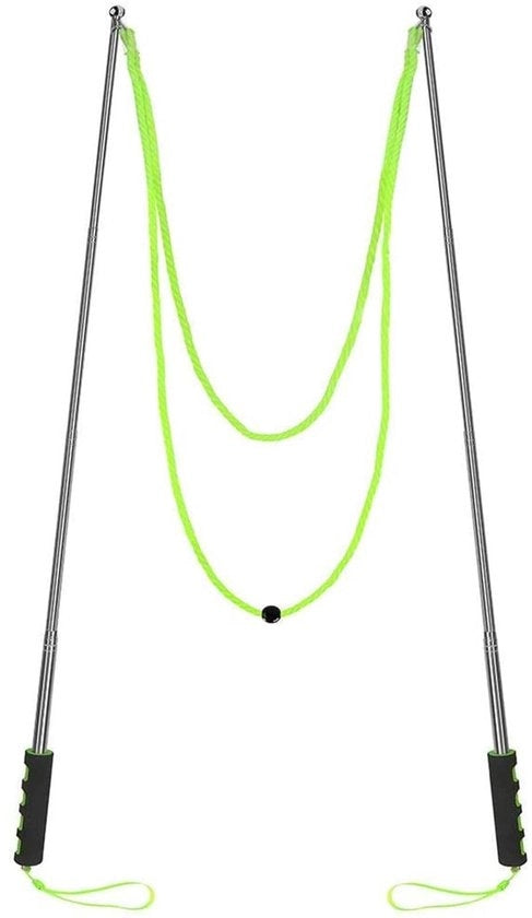 Staf per bambini con design telescopico - realizzato in acciaio inossidabile - per creare bolle - per attività all'aperto - portatile