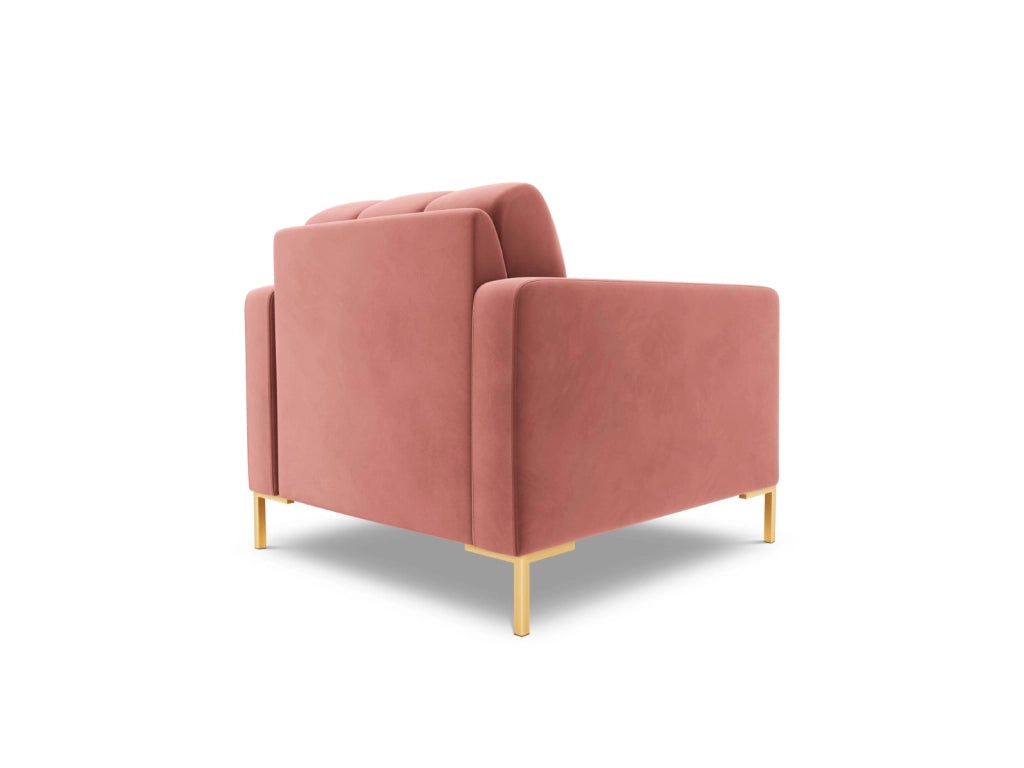Cosmopolitan Design - Poltrona "Bali" in velluto rosa 