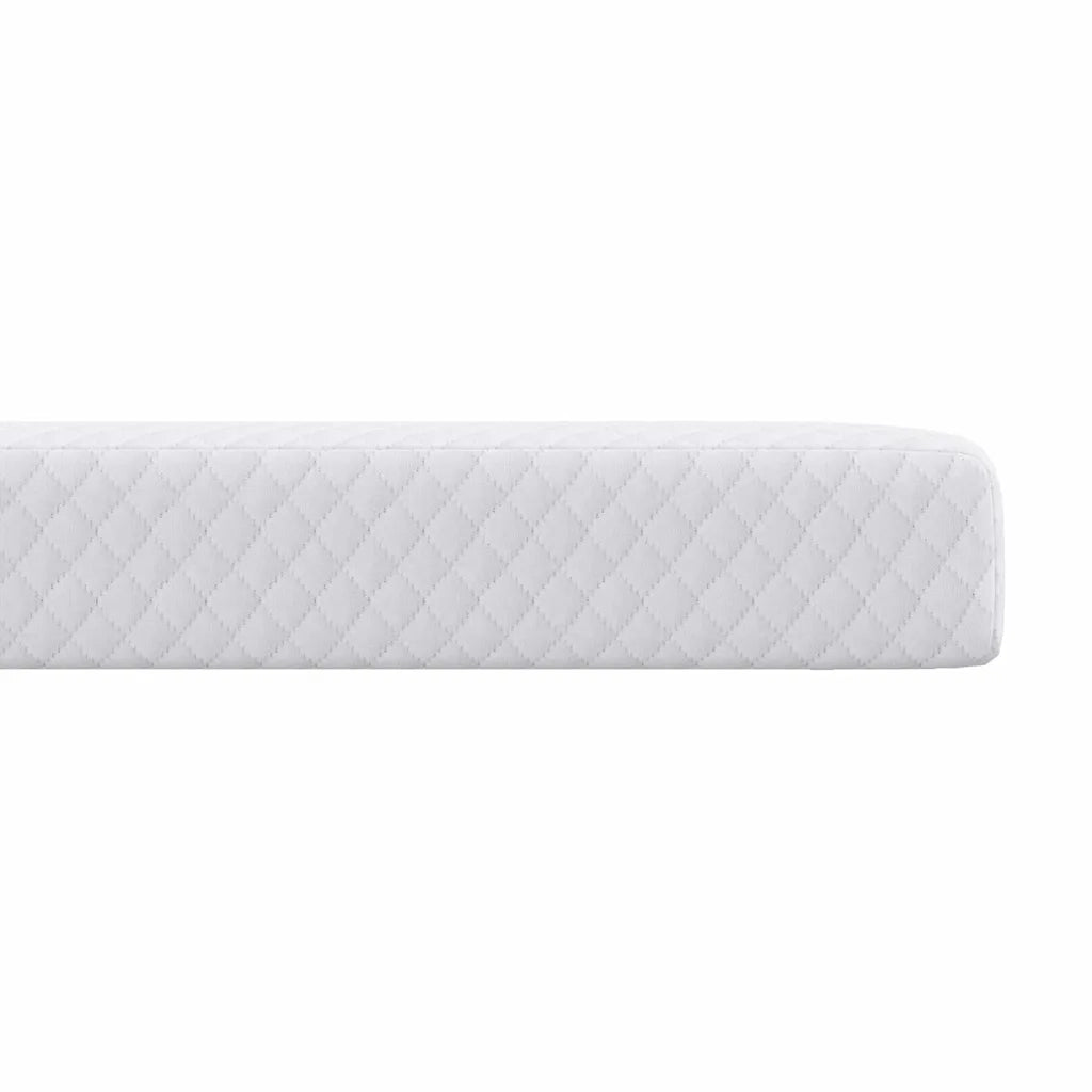 Topper per materasso-Materassino Bianco 140 x 200 cm Tessuto Jacquard 169938