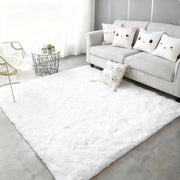 Tappeto Pluizioso Bianco per Sala e Camera