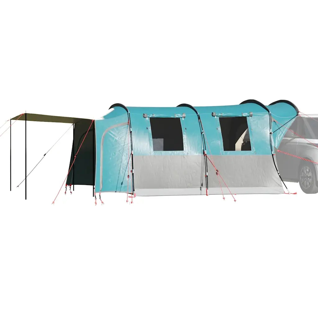 Tenda da campeggio | Tenda da campo da Auto per 4 Persone Blu Impermeabile