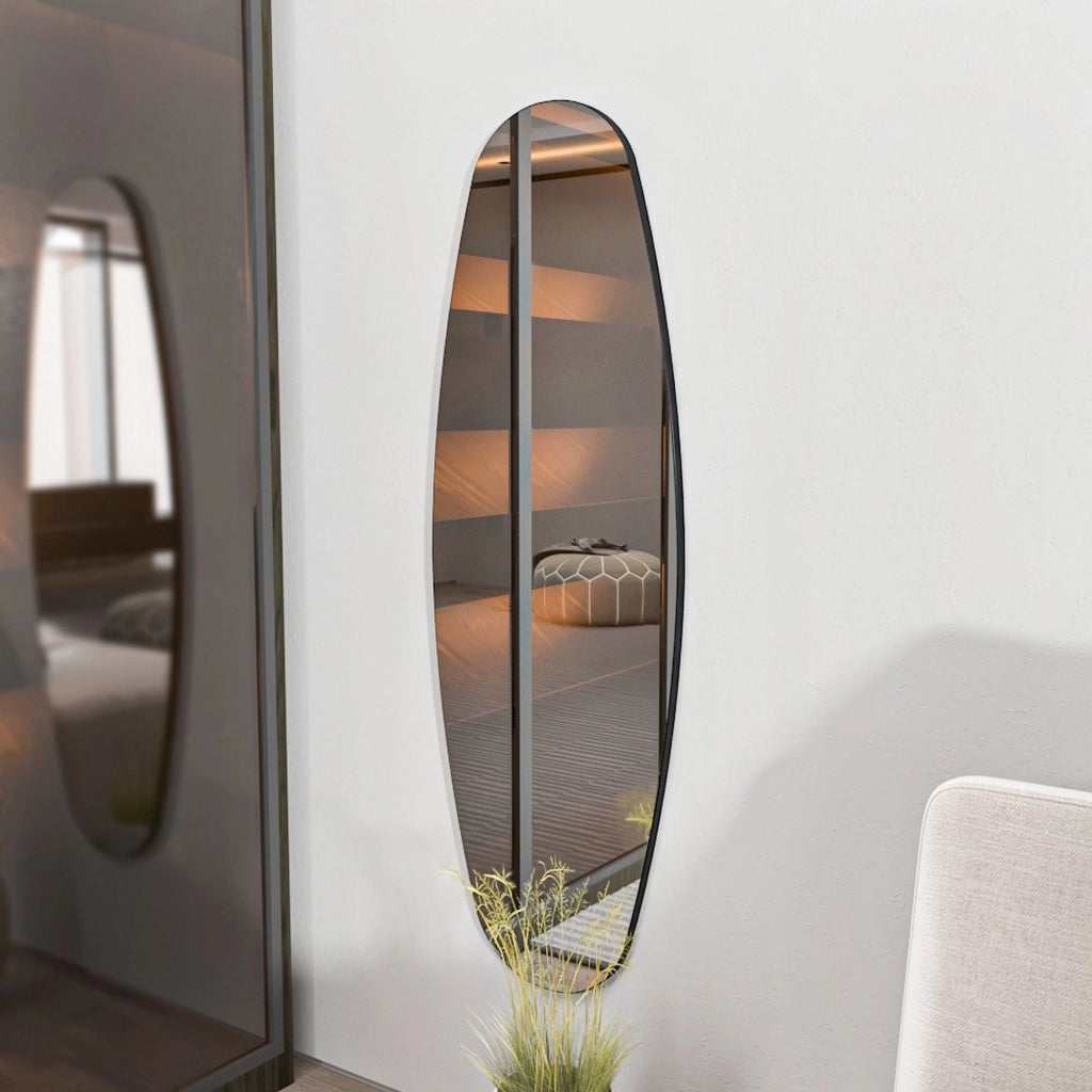 Pray, Specchio Forma Ovale, 40x120h cm Trasparente