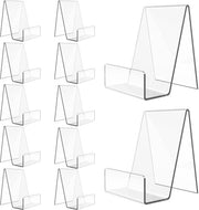 Supporto per Libri in Acrilico Transparente - 12 Pezzi - Supporto per Libri - Arte Manuale - Stabilità - Durata