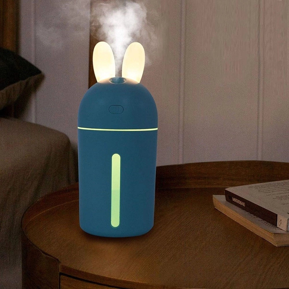 Trade Shop - Diffusore Aromi Umidificatore 35ml/h Usb Luce Notturna Auto Casa Bunny Ny-3010 -