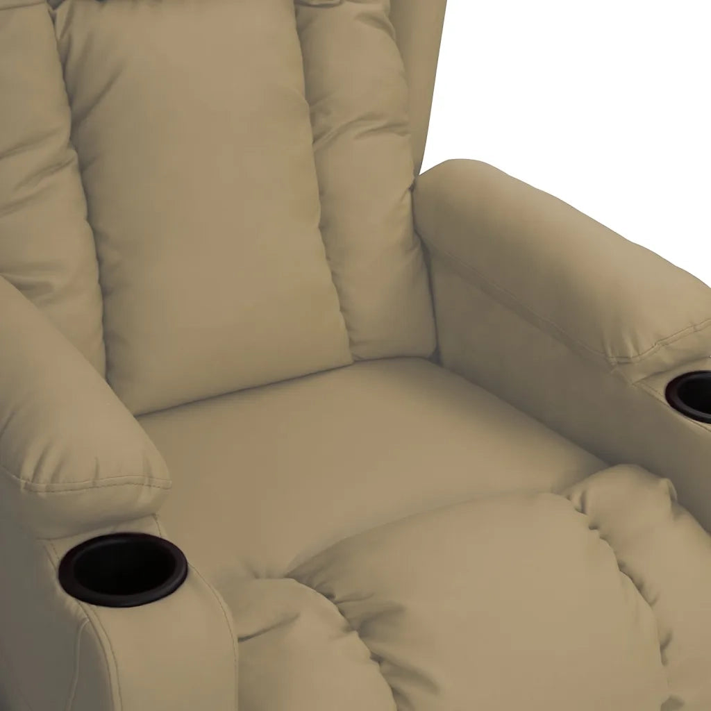 Poltrona Reclinabile Cappuccino in Similpelle 339070