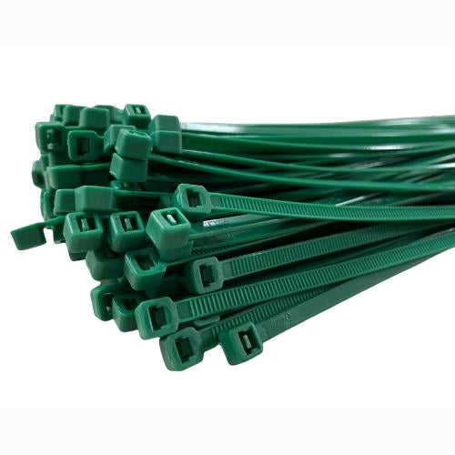 Fascette Cablaggio per elettricisti stringicavo 100x2,5 mm Verde Conf. 100 pz