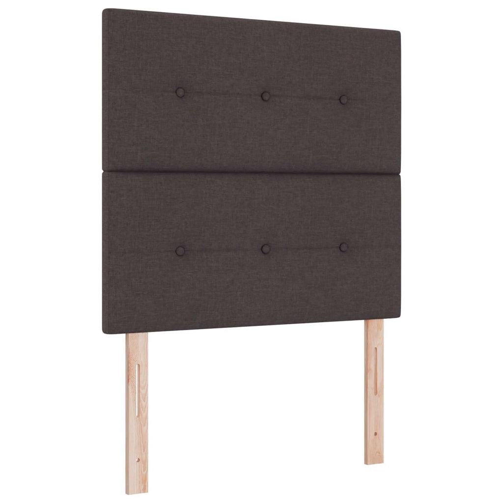 Letto box spring con materasso Marrone Scuro 80 x 200 cm 3453756