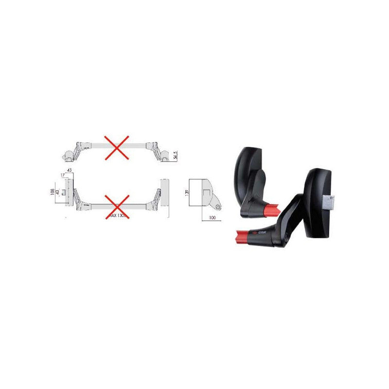 Maniglione Fast Lat+Vert 59011-10-0 Cisa