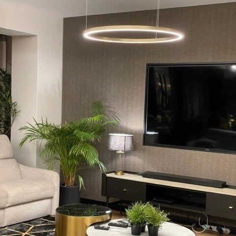 Lampadario LED Light Prestige Midway Triangle oro 35W