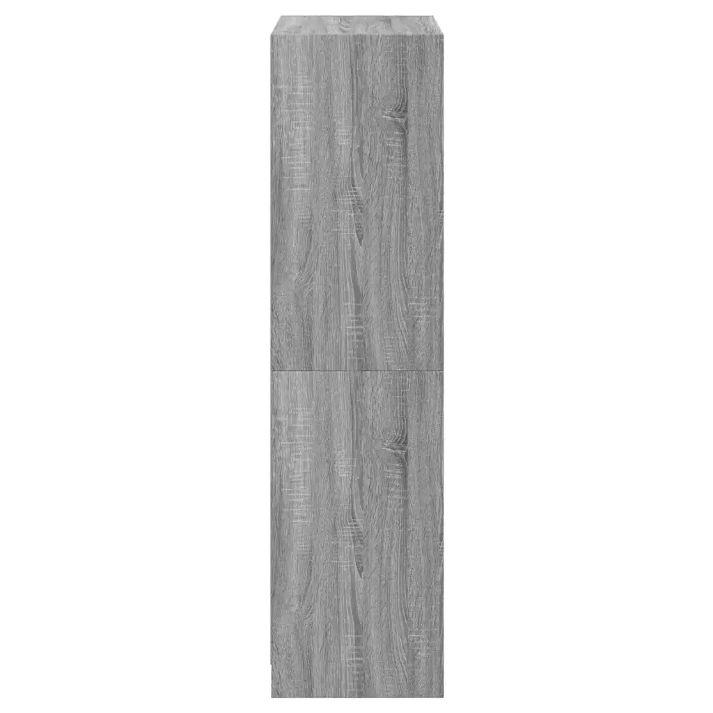 Credenza | Madia | Buffet da pranzo | Armadio da pranzo con Ante Grigio Sonoma 68x37x142 cm Legno Multistrato