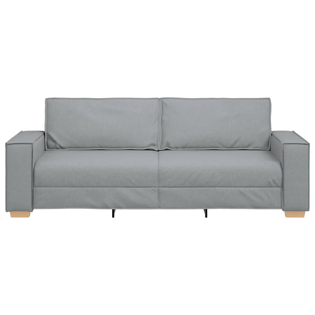 Divano a 3 posti Grigio Chiaro 220x78x84 cm Tessuto 4104990