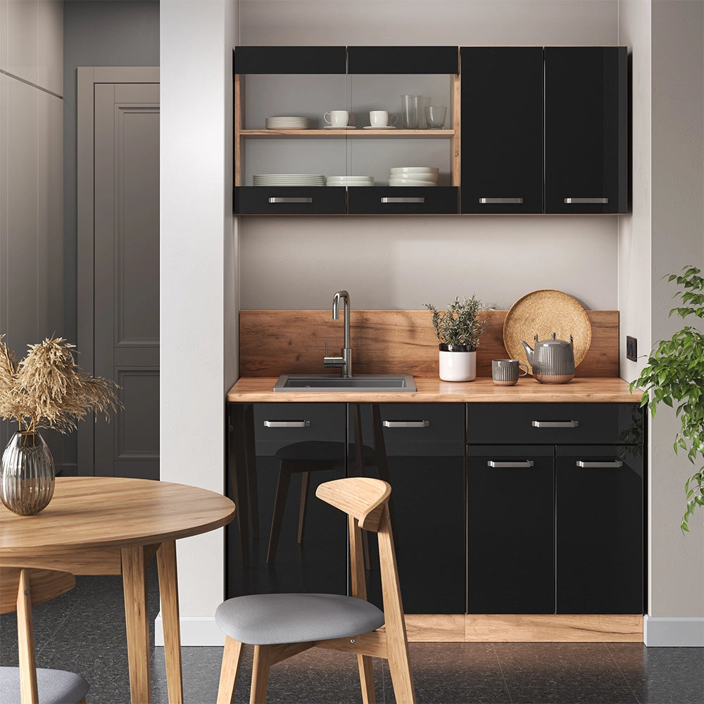 Vicco Frontale cucina Nero lucido 59.2 x 71.3 cm frontale del mobile per mobile base