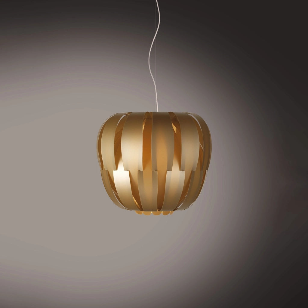Sospensione Da Esterno Moderna Queen Polilux ® New Gold 1 Luce E27