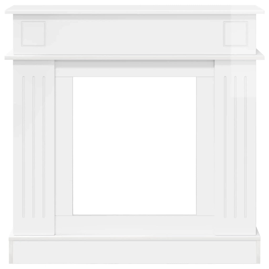 Cornice per camino Bianco Lucido 102 x 26 x 100 cm 8006646