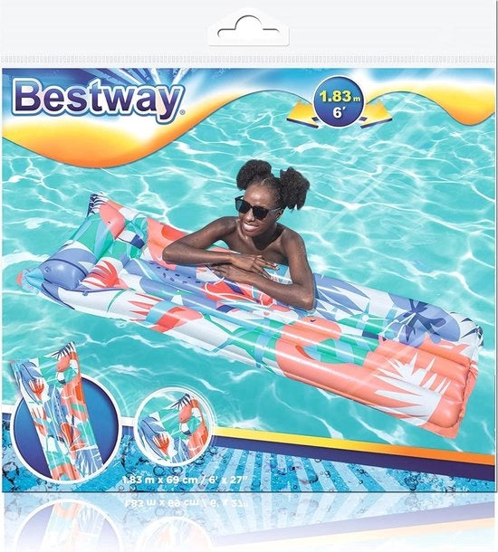 Mat di gommapiuma gonfiabile per piscina e spiaggia - 6" x 27" mat di gommapiuma per nuotare