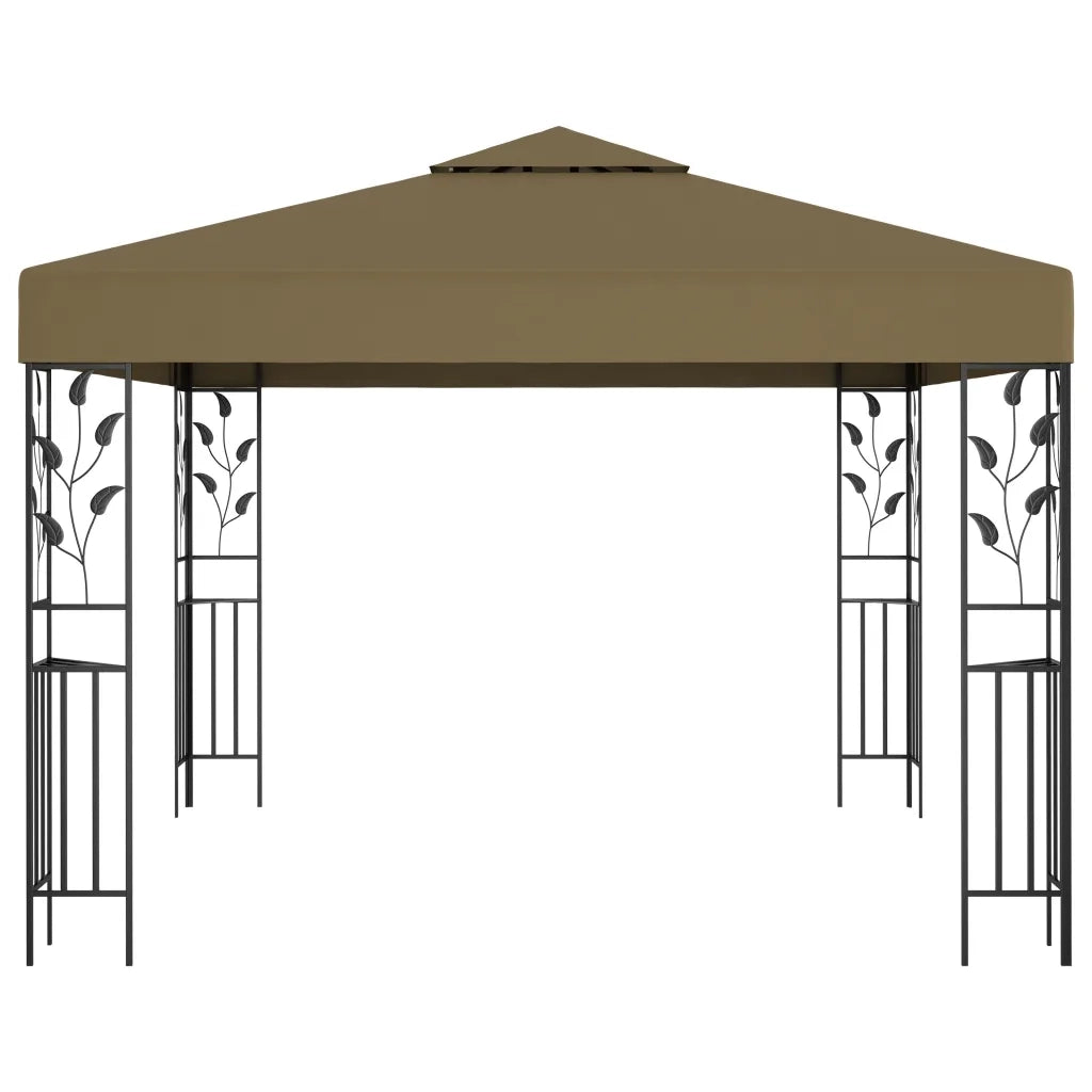 Gazebo | Pergolato 3x3 m Grigio Talpa 180 g/m2