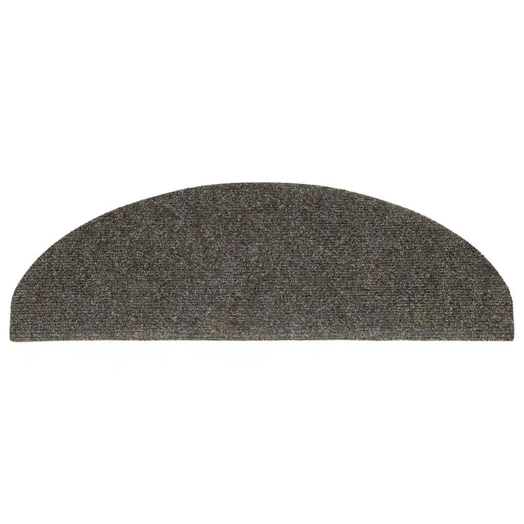 Tappetini per scale autoadesivi 30 pz 65x21x4 cm Antracite Semicircolari Grandi 3365663