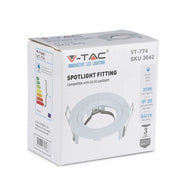 GU10 adatto bianco rotondo