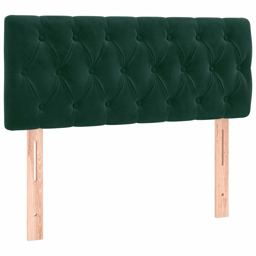 Testiera a LED Verde Scuro 90x7x78/88 cm in Velluto 3121987