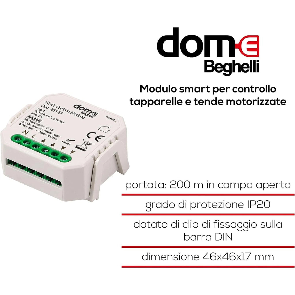 Beghelli MODULO SMART ATTUATORE ON/OFF MAX 2300W IP20 DOM-E