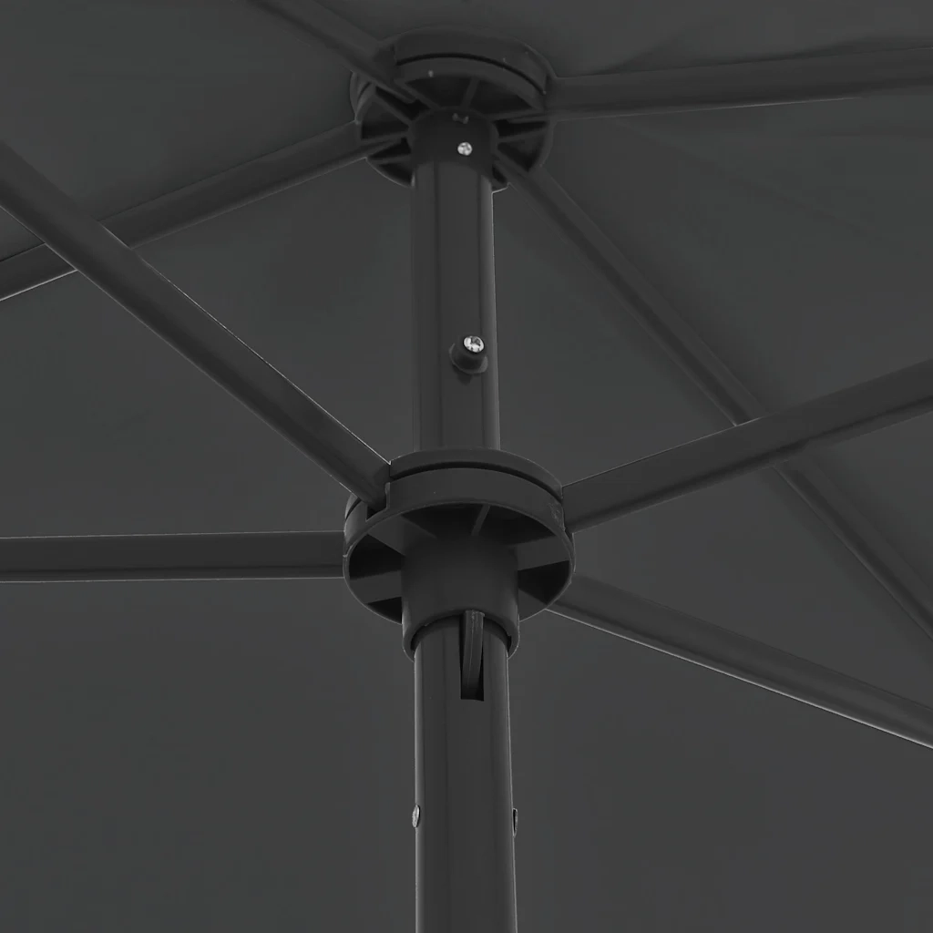 Ombrello | Parasolne da Spiaggia Antracite 180x120 cm