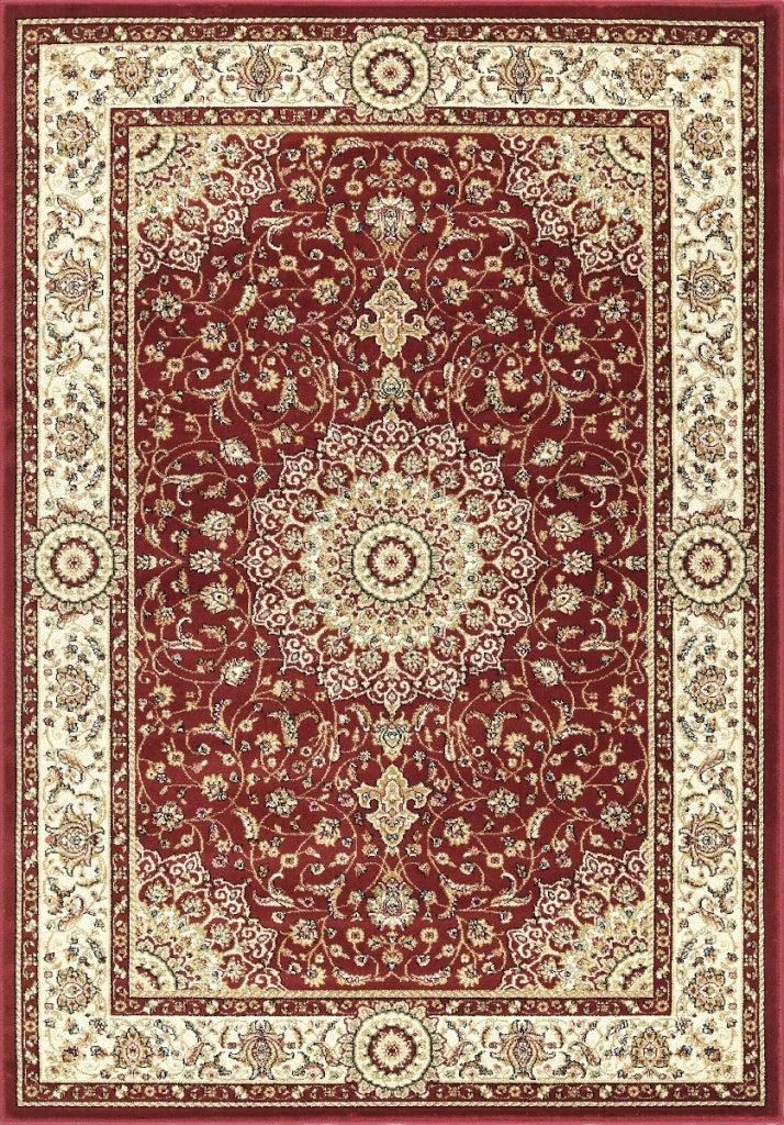 Tappeto BABIL cm.280x380 disegno classico orientale colore rosso e crema
