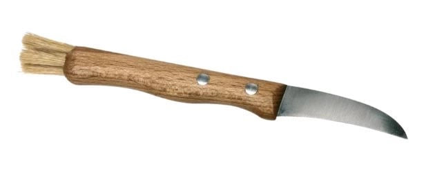 COLTELLO DA FUNGHI CON MANICO IN LEGNO 17.5 CM