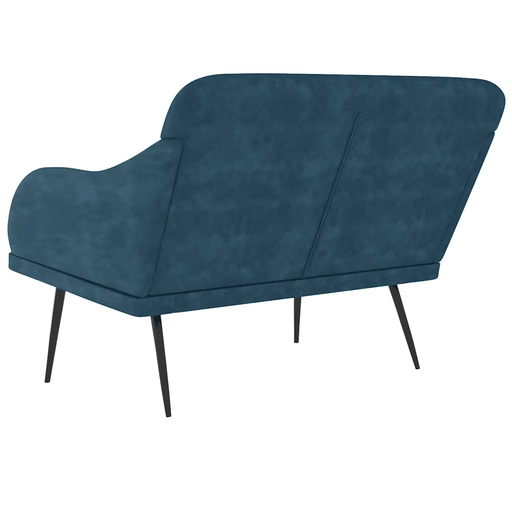 Panca Blu 110x76x80 cm in Velluto 351453