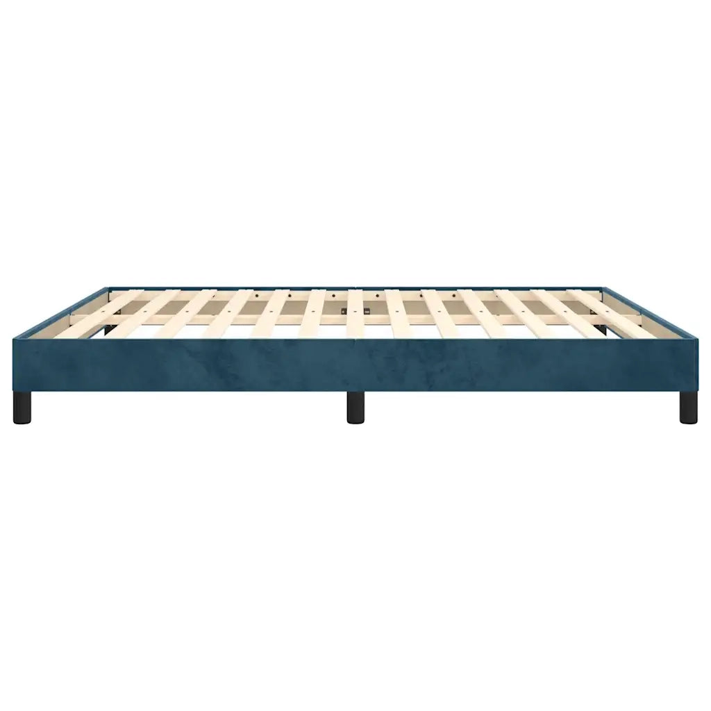 Giroletto senza Materasso Blu Scuro 180x200 cm in Velluto 346992