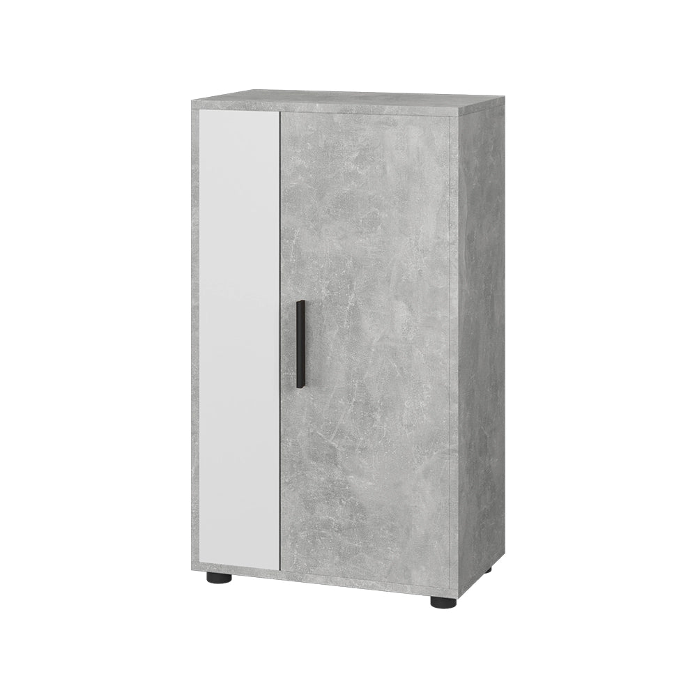 Vicco Credenza Cemento/Bianco 50.1 x 87.3 cm con 2 scomparti