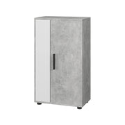 Vicco Credenza Cemento/Bianco 50.1 x 87.3 cm con 2 scomparti
