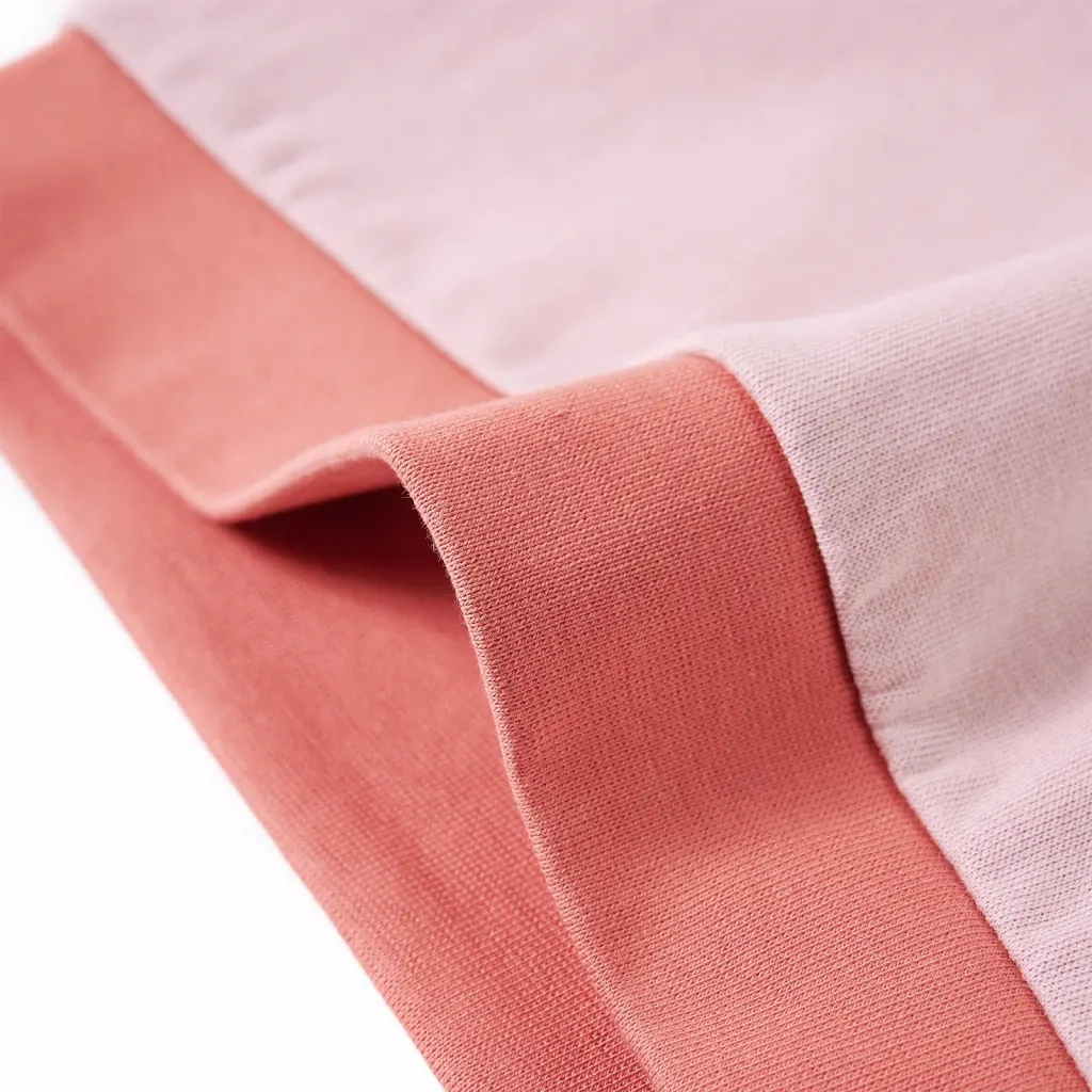 Felpa da Bambina Color Block Rosa 104