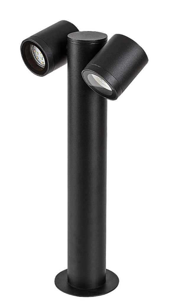 Lampada paletto esterno nero 44cm 2xGU10 IP44 Rabalux