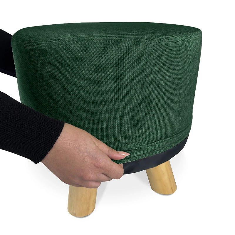 Pouf divano, pouf poggiapiedi verde abete – Nemo - SG38NEPL