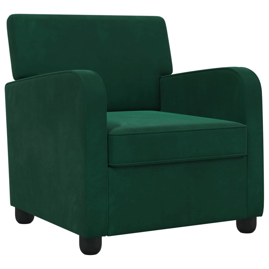 Poltrona Verde Scuro Velluto 42043414