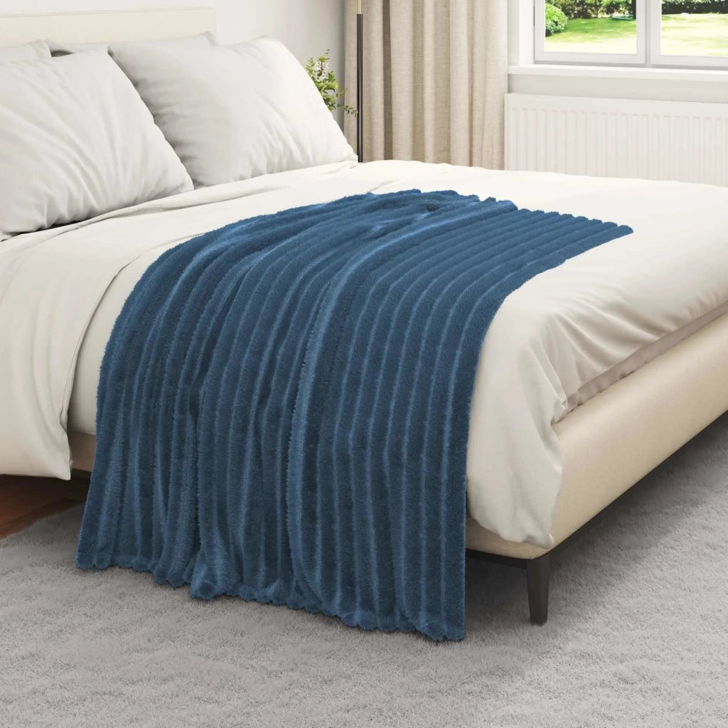 Coperta Blu navy 150 x 130 cm Panno 42016837
