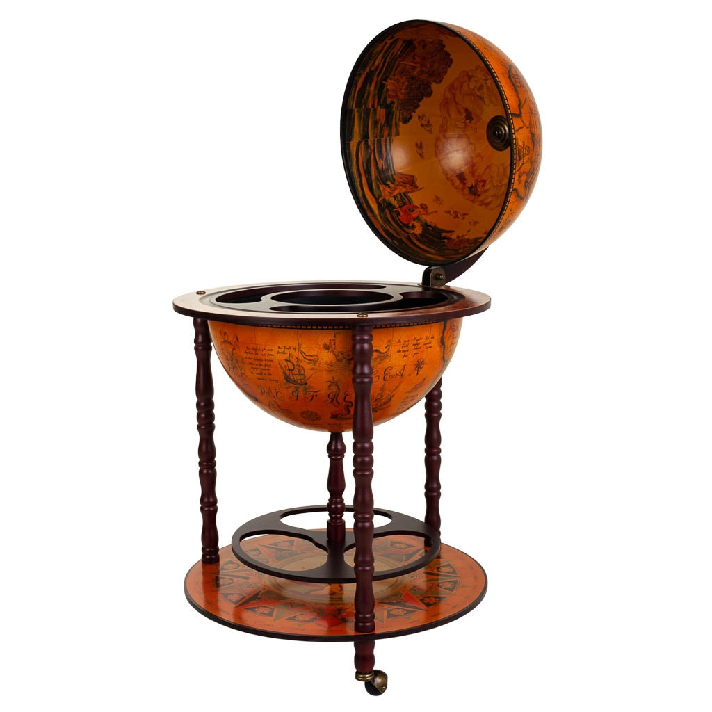 Portabottiglie globo marrone 55,5x55x,5x93,5h