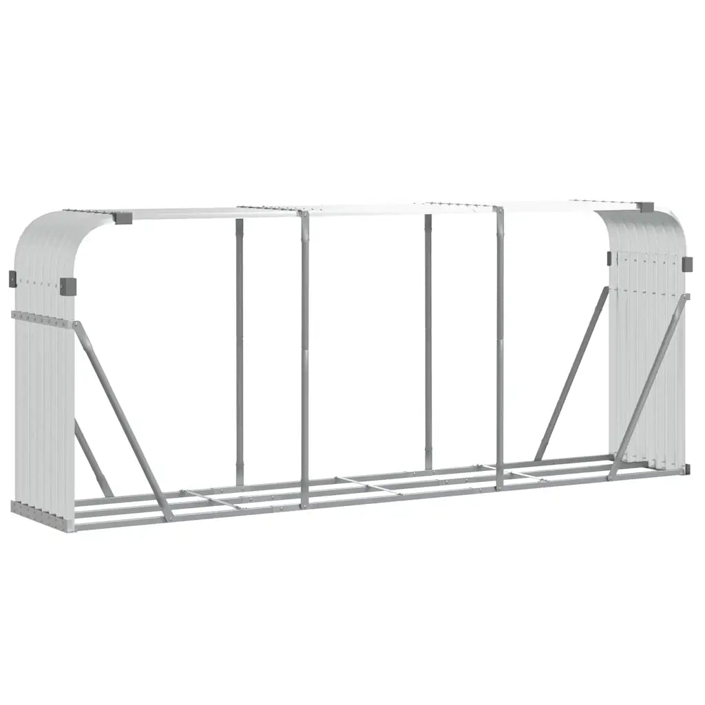 Portaceppi Argento 234x45x100 cm in Acciaio Zincato CFW7170581