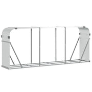 Portaceppi Argento 234x45x100 cm in Acciaio Zincato CFW7170581