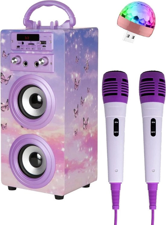 Kit di Karaoke per Adulti - Kit di Karaoke con 2 Microfoni