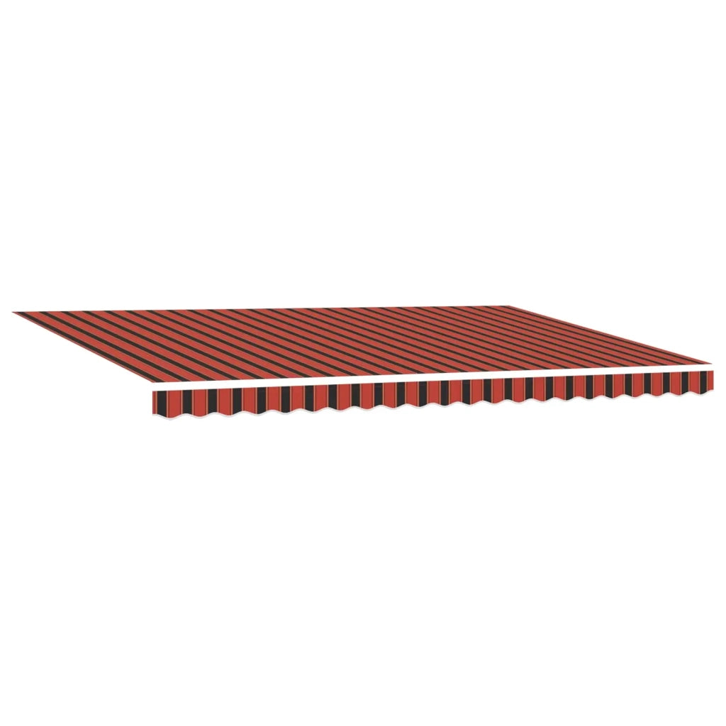 Tessuto per Tenda arancione e marrone 500 × 350 cm Poliestere 3331484