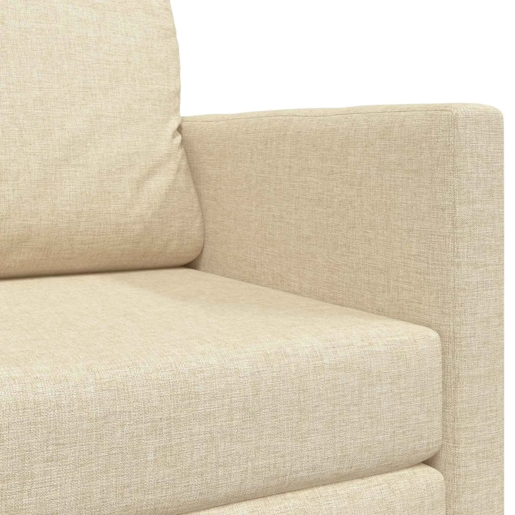 Divano letto 110cm Crema Tessuto 4106697