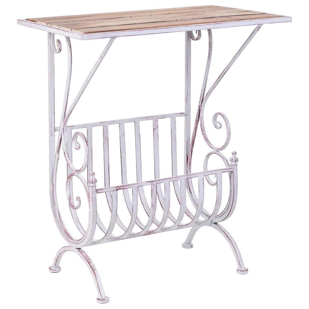Tavolino bianco, 60x36x70h cm