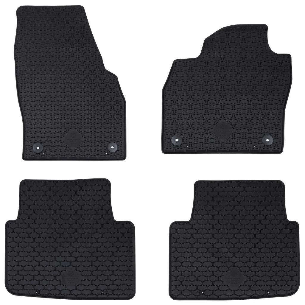 Tappetino per Auto 4 pcs Nero adatto per KAMIQ 2019- Gomma 42029100